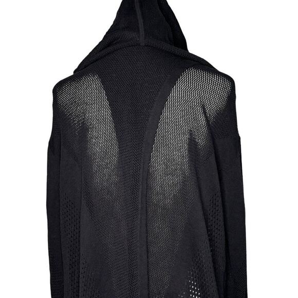 Lululemon Still Movement Wrap Open Cardigan Black Size 8 - Picture 6 of 11